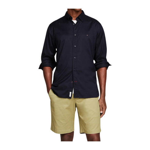 Tommy Hilfiger Camicia casual Camicia Uomo Flex in popeline Blu - Francavilla Moda